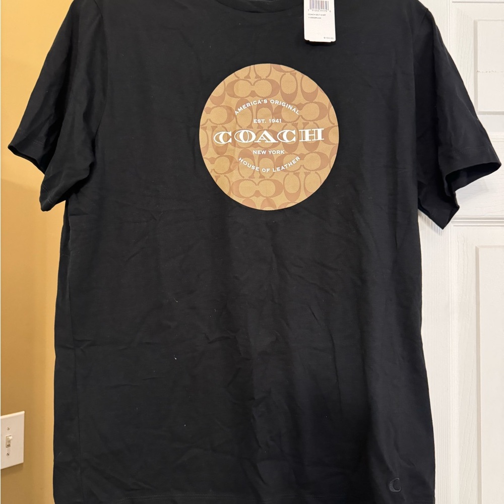 Coach Men's Black T-Shirt